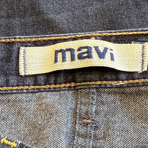Mavi Jean 136 Molly Flare Y2K Boho Low Rise Button Fly Dark Wash Size 28 - Picture 3 of 16